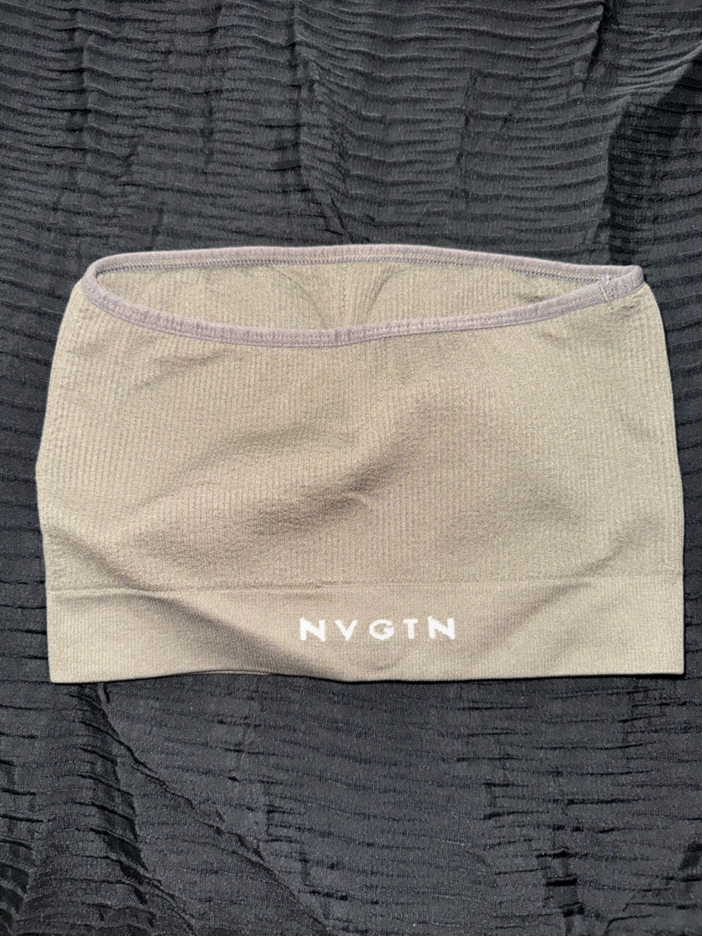 NVGTN Women's Seamless Olive Green Tube Crop Top